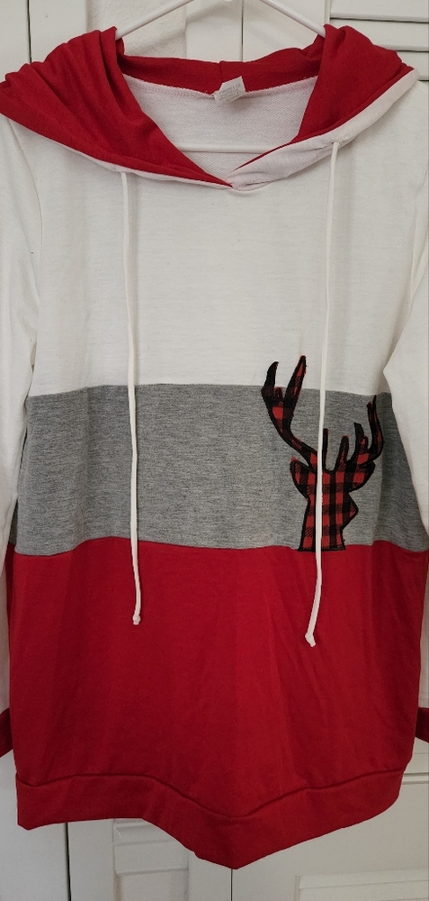 Reindeer christmas hoodie♡